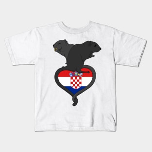 Gerbil Croatia (dark) Kids T-Shirt